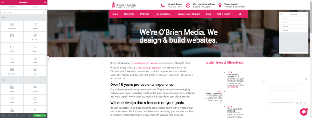 Elementor PRO WordPress Page Builder